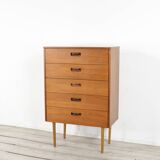 Midcentury Chest Of Drawers In Teak. Vintage Modern / Scandinavian / Retro / Danish Style