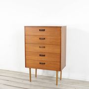 Midcentury Chest Of Drawers In Teak. Vintage Modern / Scandinavian / Retro / Danish Style