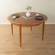 Round butterfly dining table by Lübke, 1960s, teak