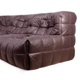 Canapé Ligne roset Kashima en cuir Michel Ducaroy