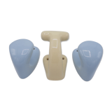 Set of 3 hooks in porcelain