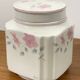 Pot à gingembre ou à café carré Sadler England avec motif de fleurs roses, fabriqué pour Douwe Egberts