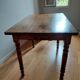 Table de bistrot ancienne en noyer blond
