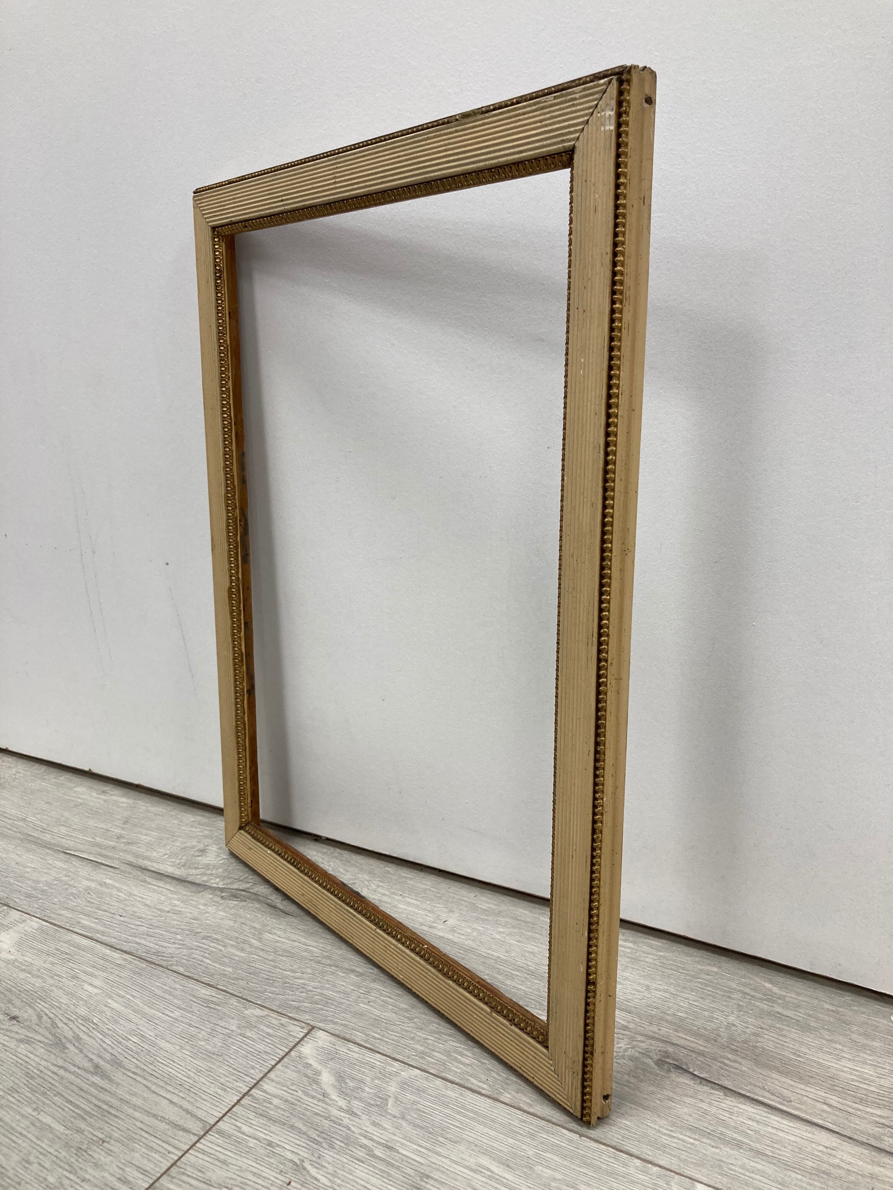 Vintage cream and gold frame