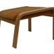 Vintage ikea poang tan leather cantilever footstool ottoman design