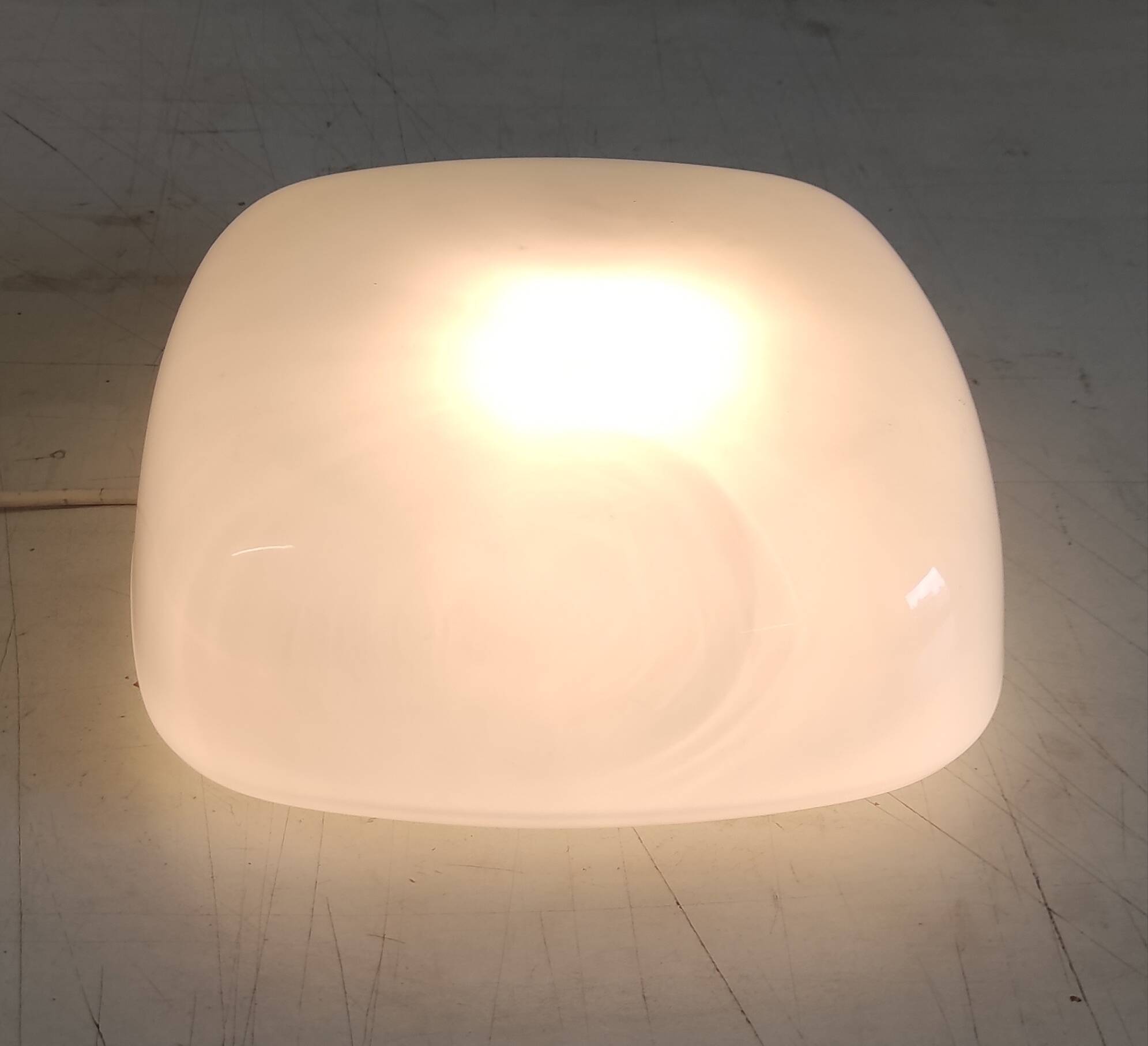 Ceiling light or square opaline globe wall light - 1950s/60s