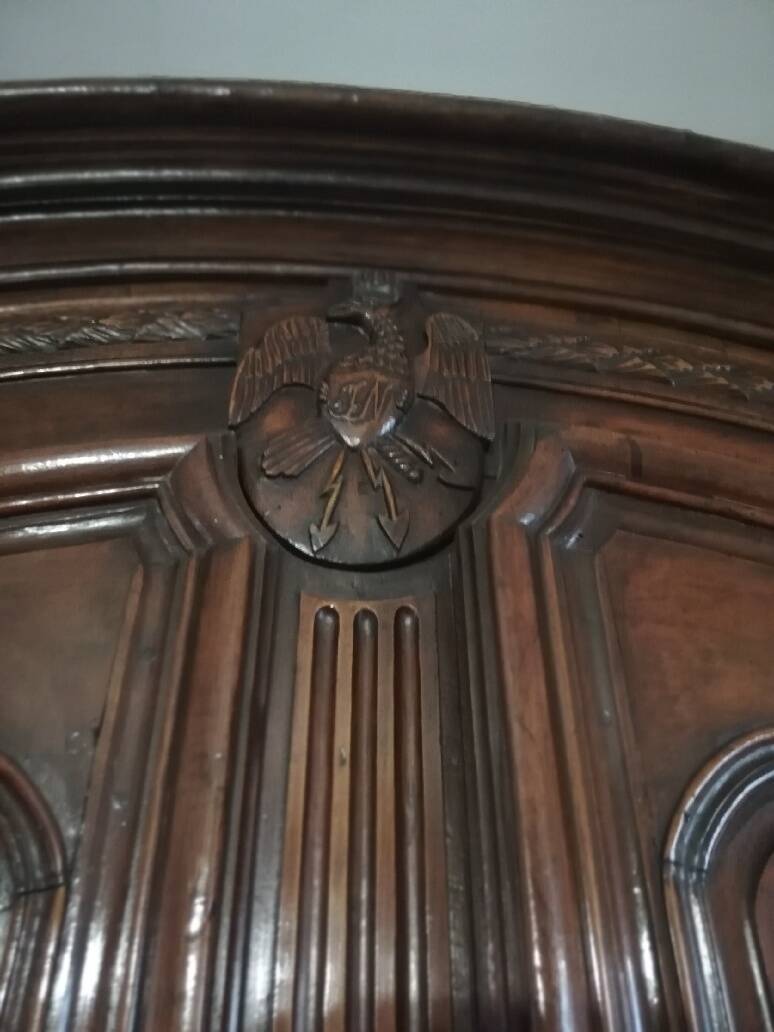 Louis XV period wardrobe in solid walnut