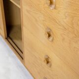 Oak bookcase by Hans J. Wegner for Ry Mobler, 1960