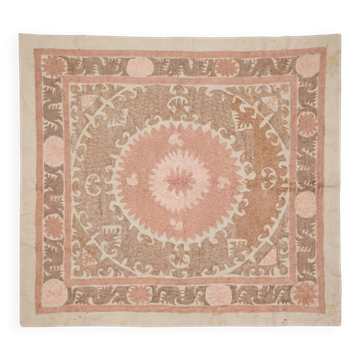 Vintage hand-embroidered tablecloth 124x143 cm