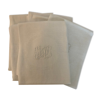 JG (or IC) monogrammed napkins