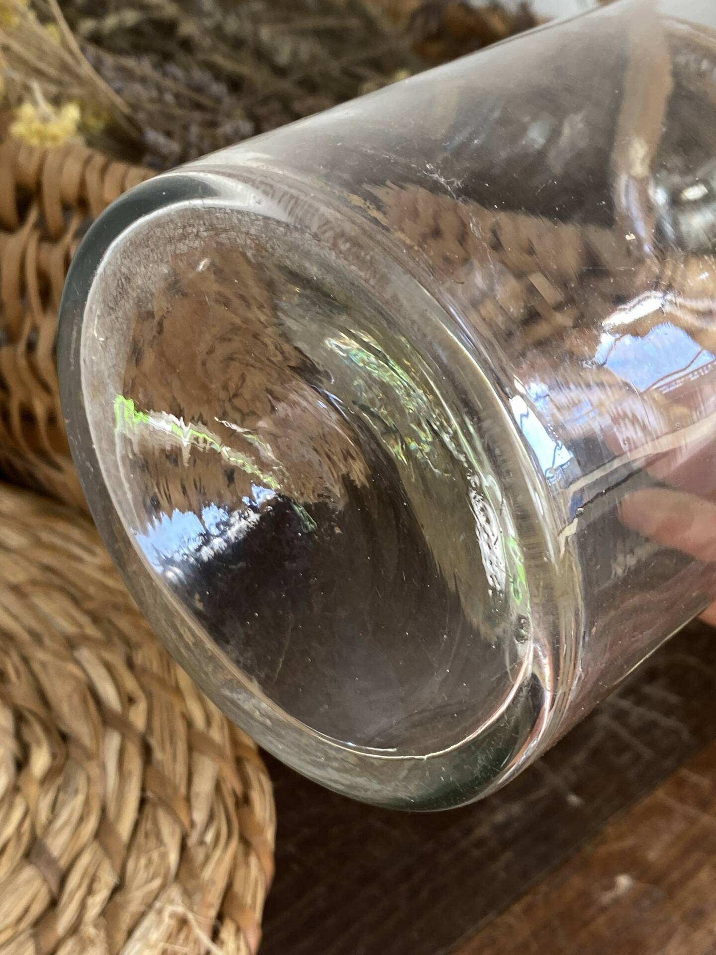 Bouteilles  en verre soufflé