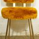 Pelfran mustard & gold moumoute chair