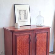 Rattan and wood sideboard from the 1970s.
