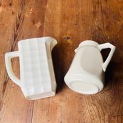 Duo de pichet ancien en céramique années 50.