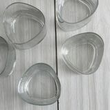 5 Clear Glass Whiskey Glasses