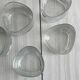 5 verres à whisky en verre transparent