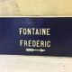 Plaque deco en fonte