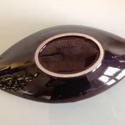 Empty pocket in chocolate color cermal by Jasba / vintage 60s-70s