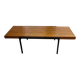Table basse pin et métal vintage
