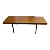 Table basse pin et métal vintage