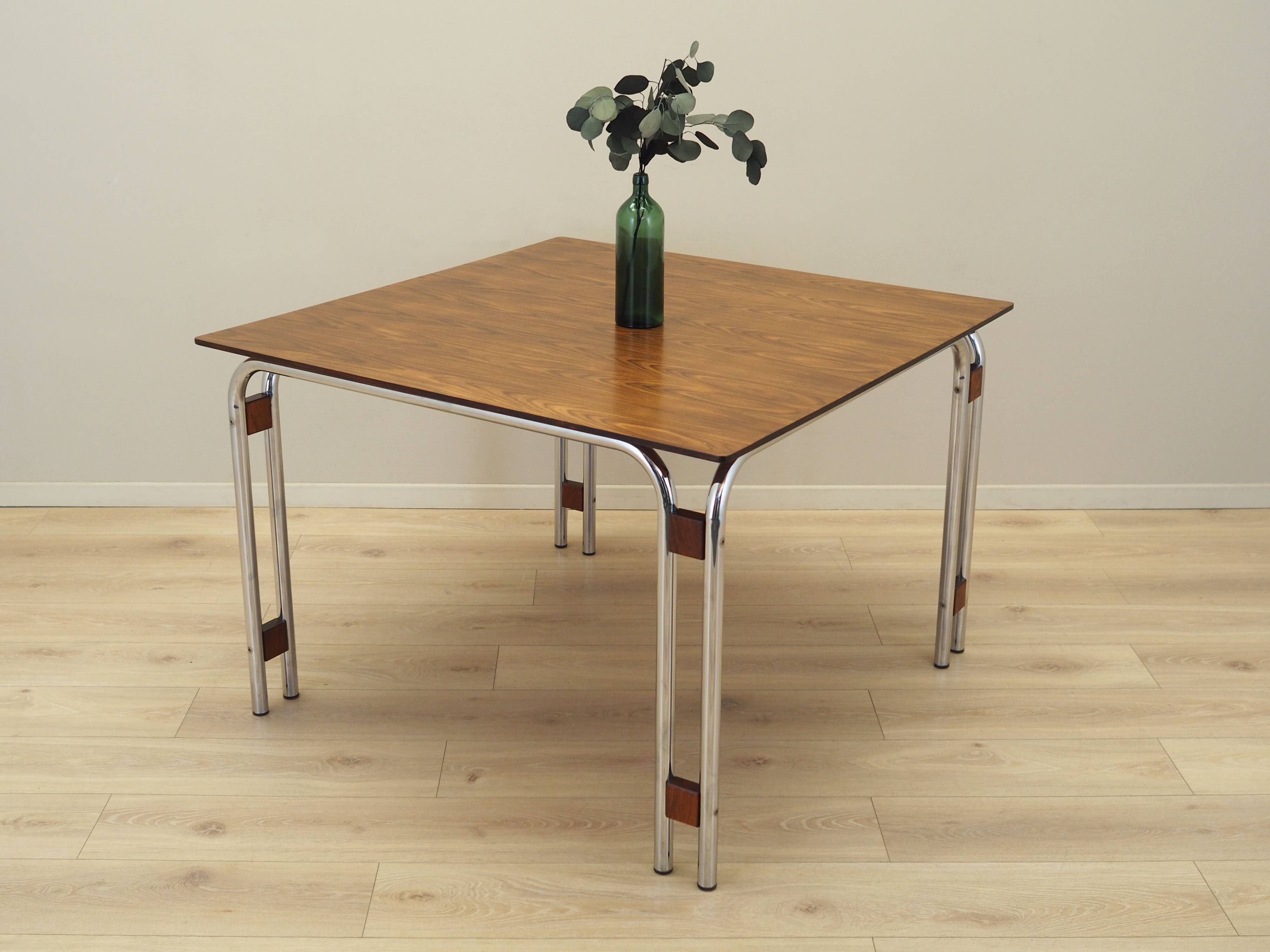 Walnut table, Italian design, 1970s, production: Italy