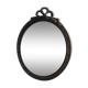 Miroir ovale au nœud rubané 112x52cm