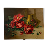 Ancienne peinture de roses