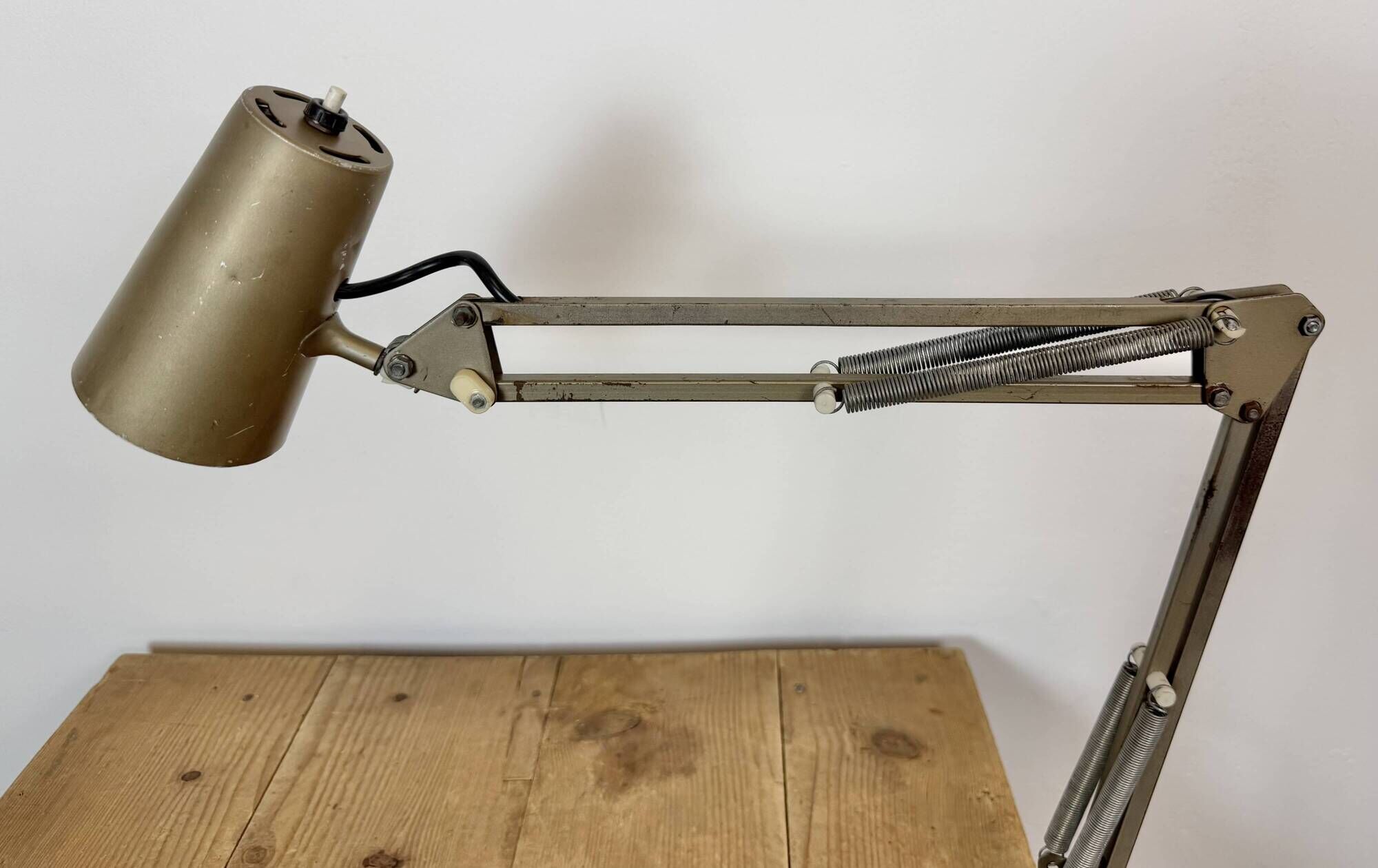 Vintage Brown Adjustable Architect Table Lamp, 1960s