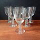 6 verres à vin transparents 15 cl vintage