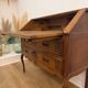Carved oak secretary