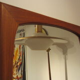 Danish teak mirror, 115 cm X 42 cm