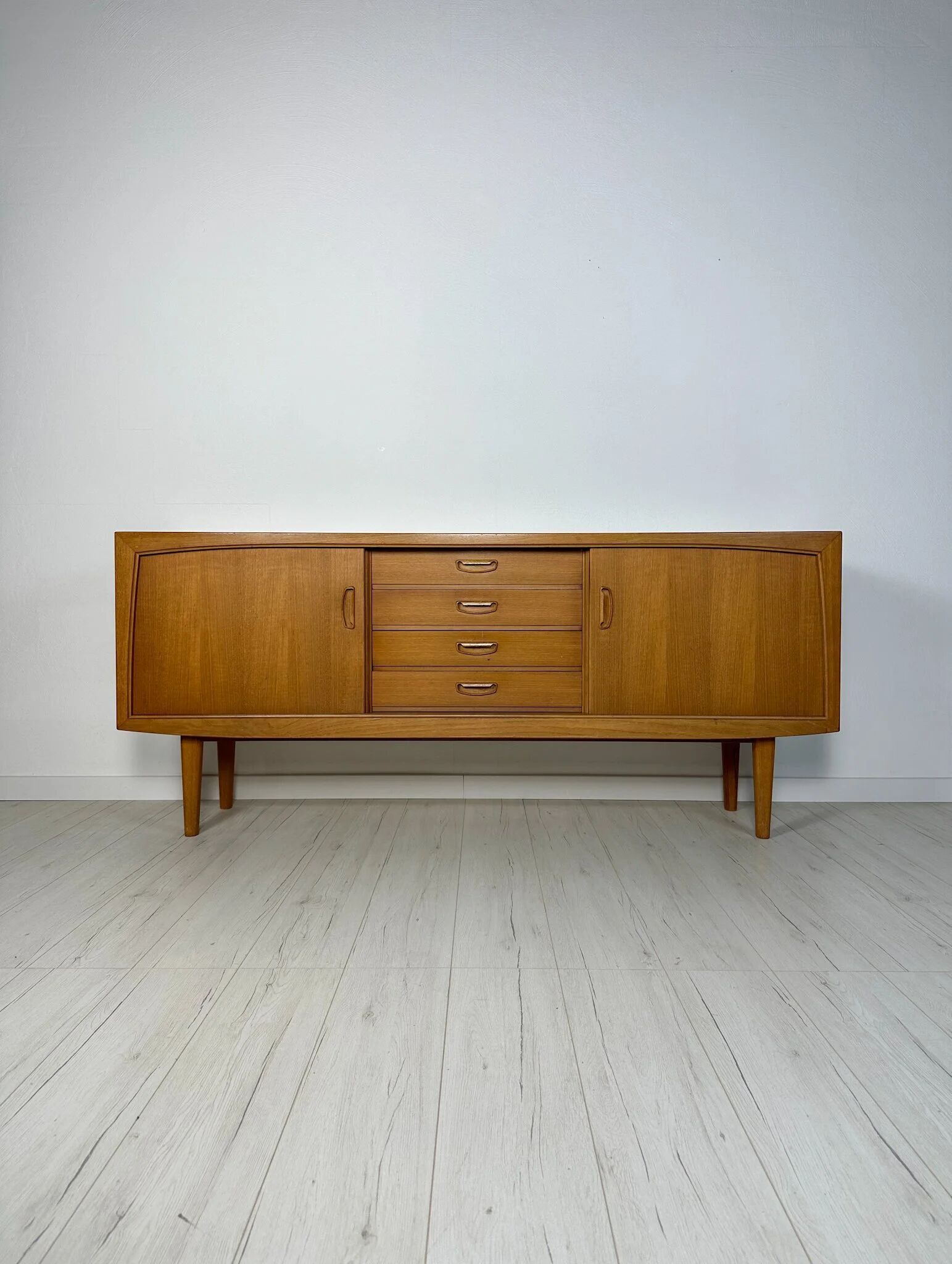 1960s Vintage Minimalistic Teak Sideboard by Bartels