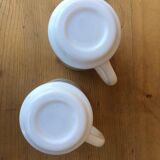 Duo of mug Arcopal Veronica décor flower blue forget-me-not.