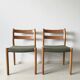 Pair of chairs by JL Moller for Hojbjerg Denmark 1960s teak