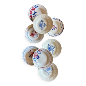 lot de 8 assiettes creuses