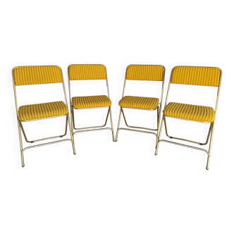 Set of 4 vintage "lafuma" chairs