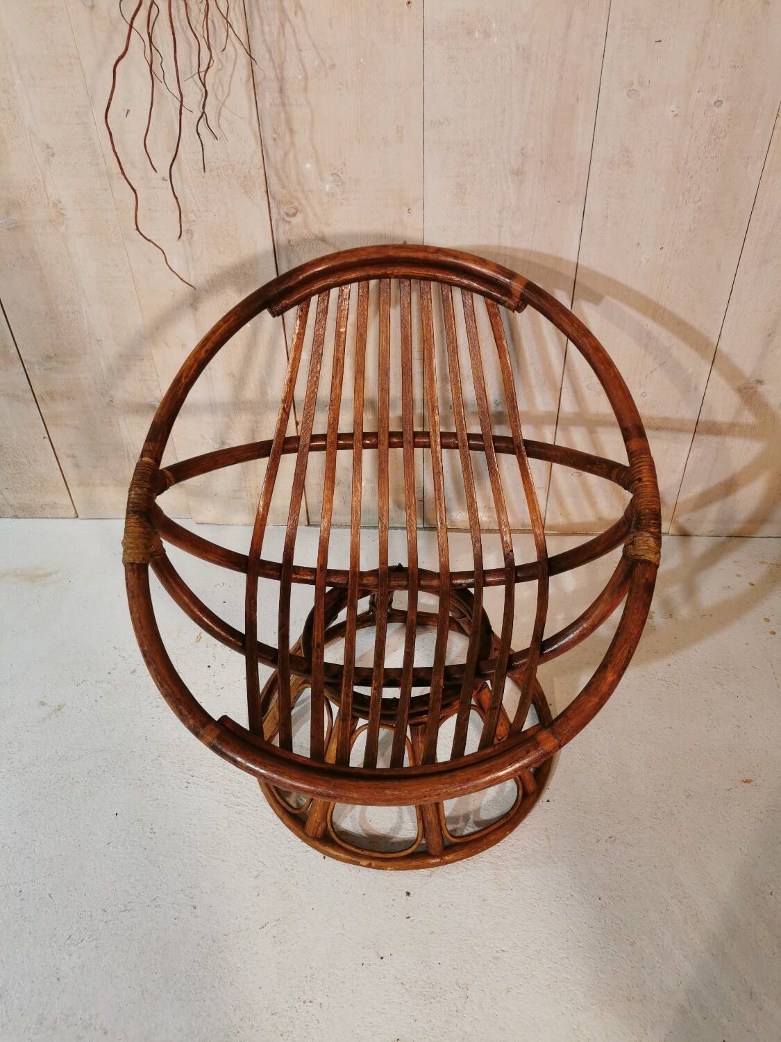 Rattan armchair