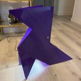 LAMPE ORIGAMI COCOTTE LEONIE BLEUE/MAUVE