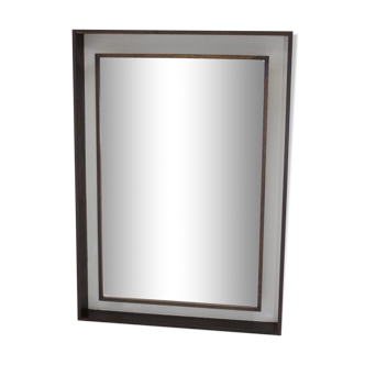 Oak mirror with backlight, denmark 1960