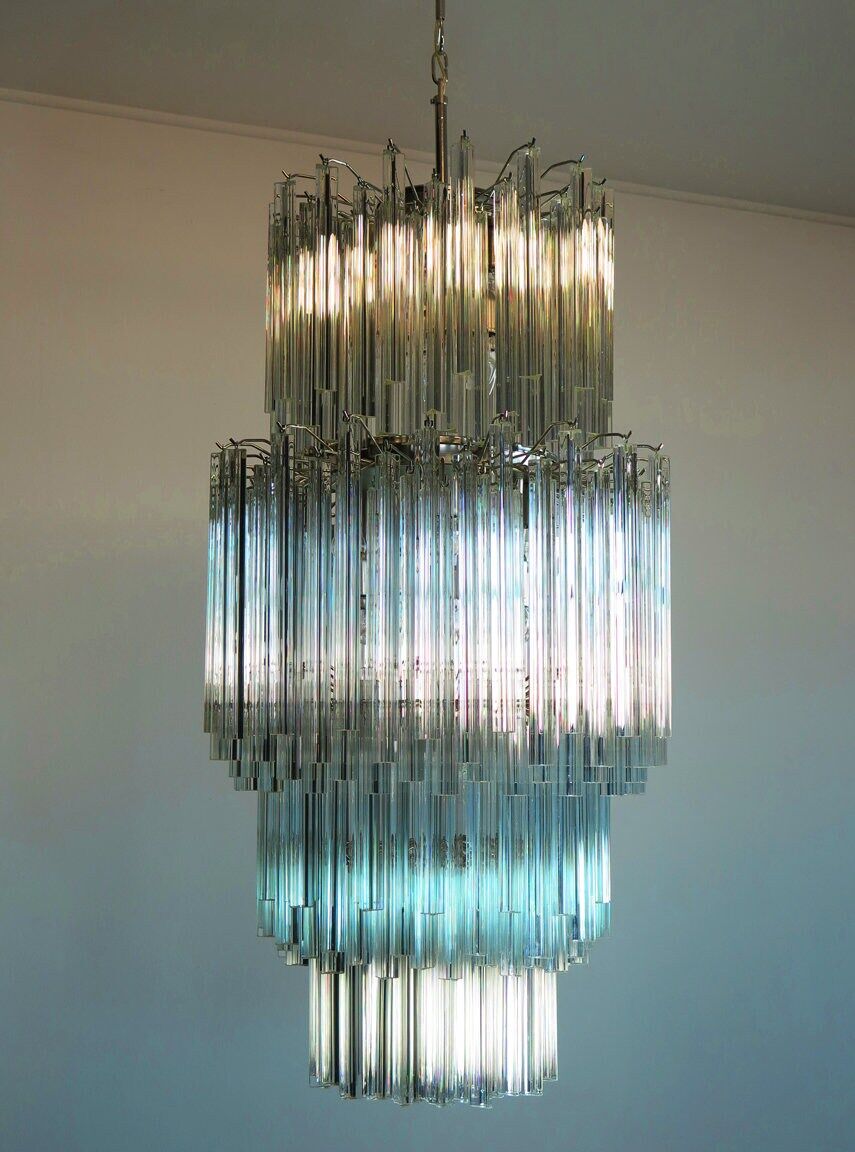 Vintage Italian chandelier in Murano glass (70s)