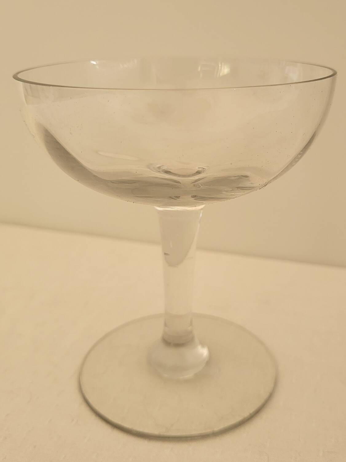 Coupes à champagne en verre brouillé