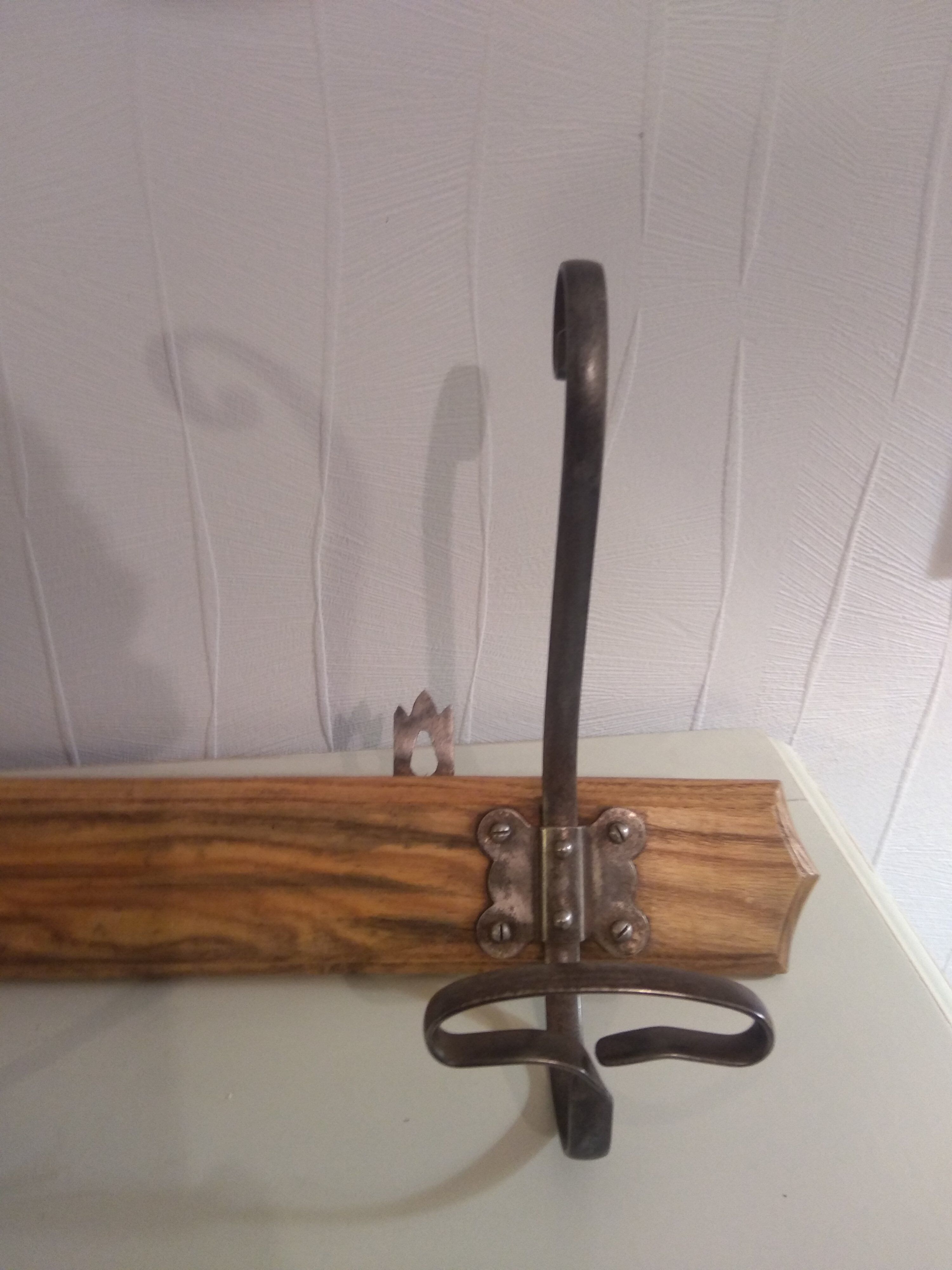 Coat rack wood and metal