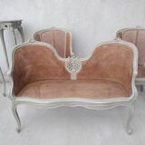 Salon Louis XV with double patinated cannage