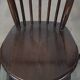 Set of 4 vintage spindle design chairs in wood by De Ster Gelderland.