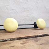Porte manteau 3 patères jaunes