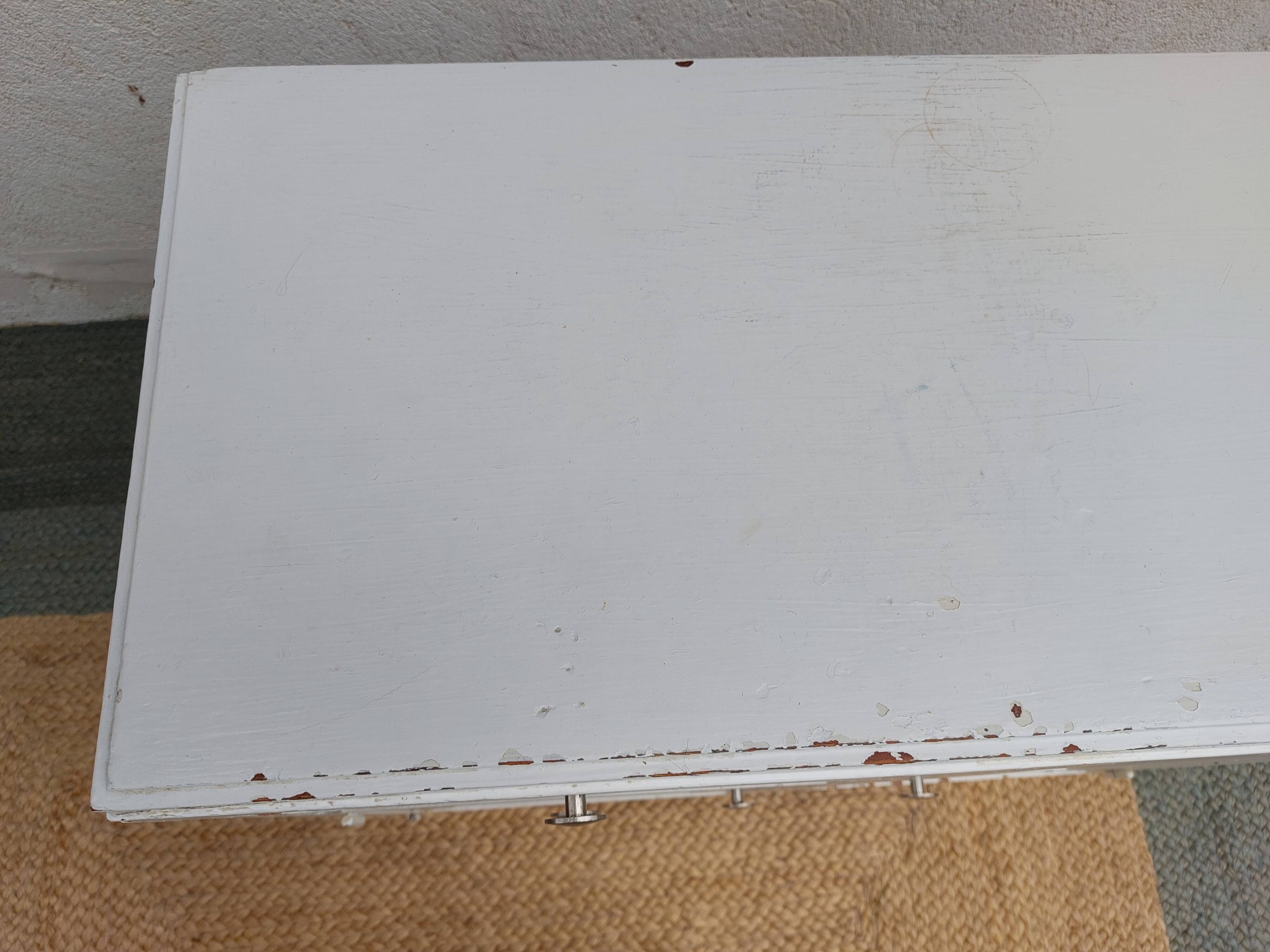 Small white Mado buffet, chippy paint