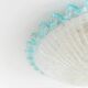 Plafonnier vintage Barovier e Toso - verre bleu clair transparent avec structure - Hollywood Regency - Mid Century Italie années 60 - Éclairage