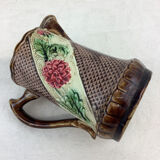 Barbotine pitcher from the 1930s, made in France