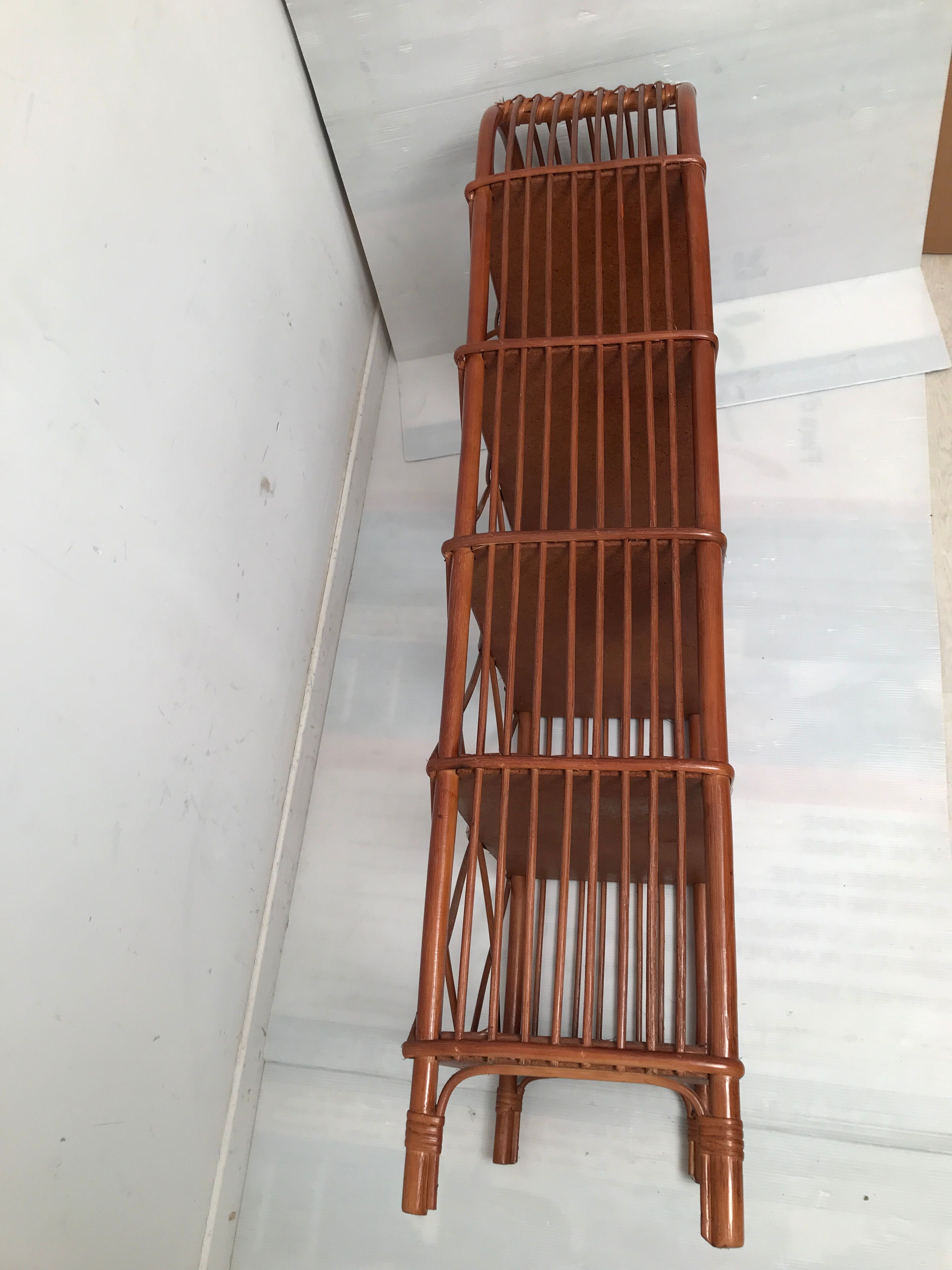 Bamboo shelf and cannage 60s