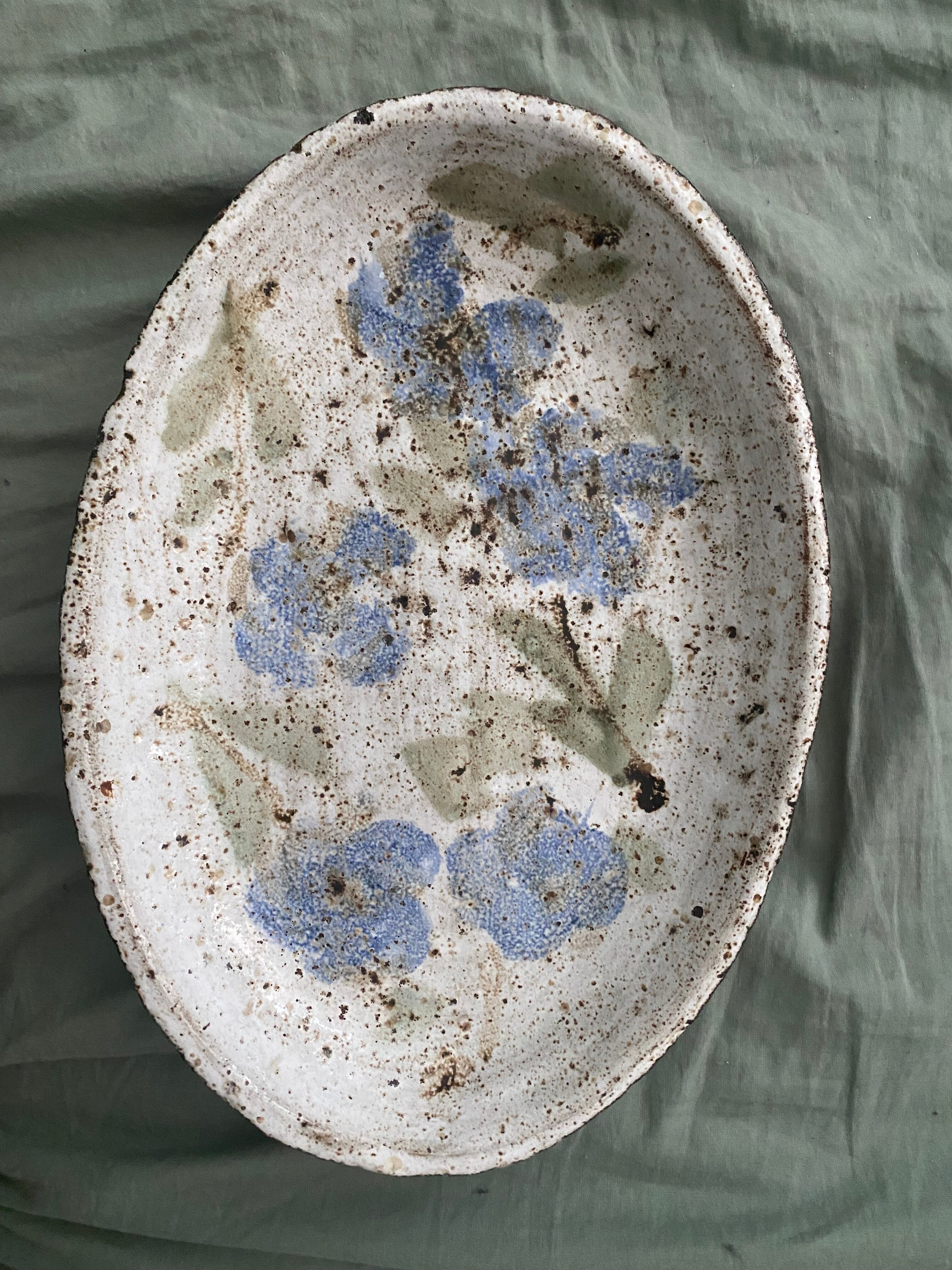 Ceramic dish Vallauris 1960